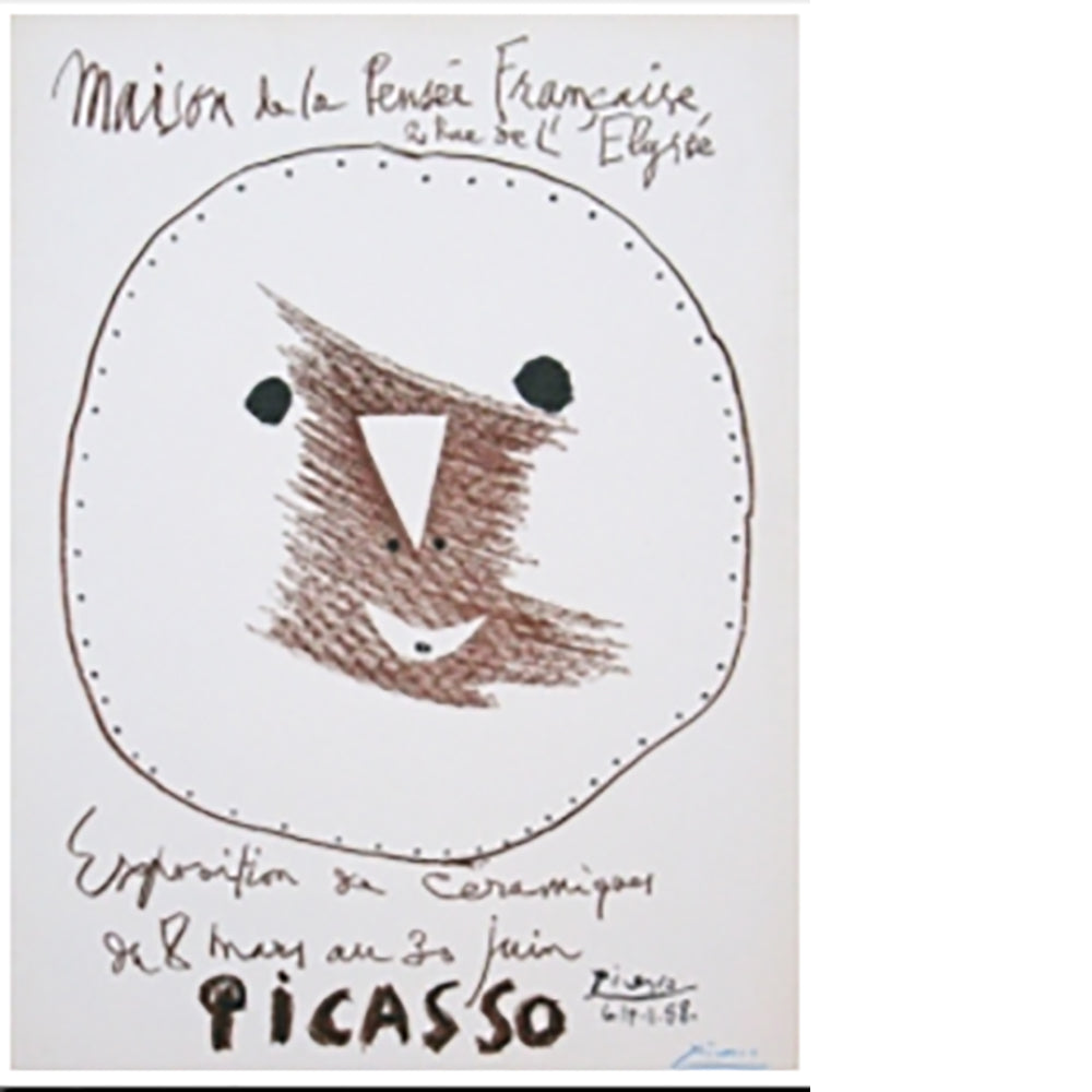 LITHOGRAPH PABLO PICASSO (Spanish/French 1881 -1973) – Maison de la Pensée Francaise